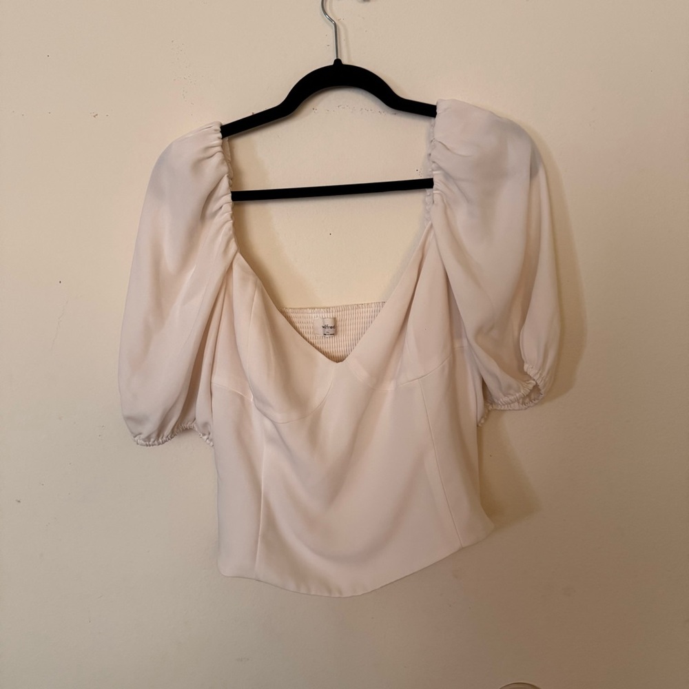 Wilfred Cream Puff Sleeve Blouse